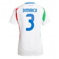 Camisa de time de futebol Itália Federico Dimarco #3 Replicas 2º Equipamento Feminina Europeu 2024 Manga Curta